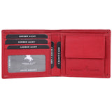 LONDON ALLEY Aston Red Leather  Wallet | RFID Protected | Classic Leather Wallet