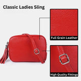 London Alley trendy red colour crossbody bag | With detachable strap