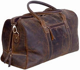 London Alley Leather Duffel bag | Travel leather Bag | With Spacious Compartments.