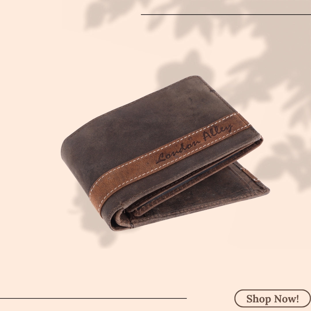 LONDON ALLEY Flex Vintage Brown Men's Leather Wallet