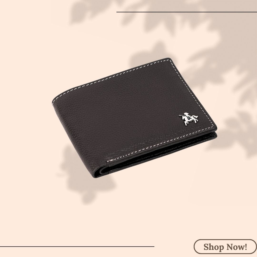 London Alley Martin Black Leather Wallet For Men | RFID Protected | Classic leather Wallet