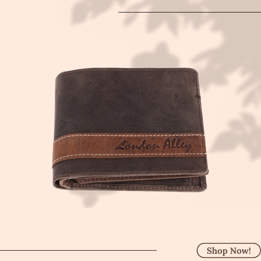 LONDON ALLEY Flex Vintage Brown Men's Leather Wallet