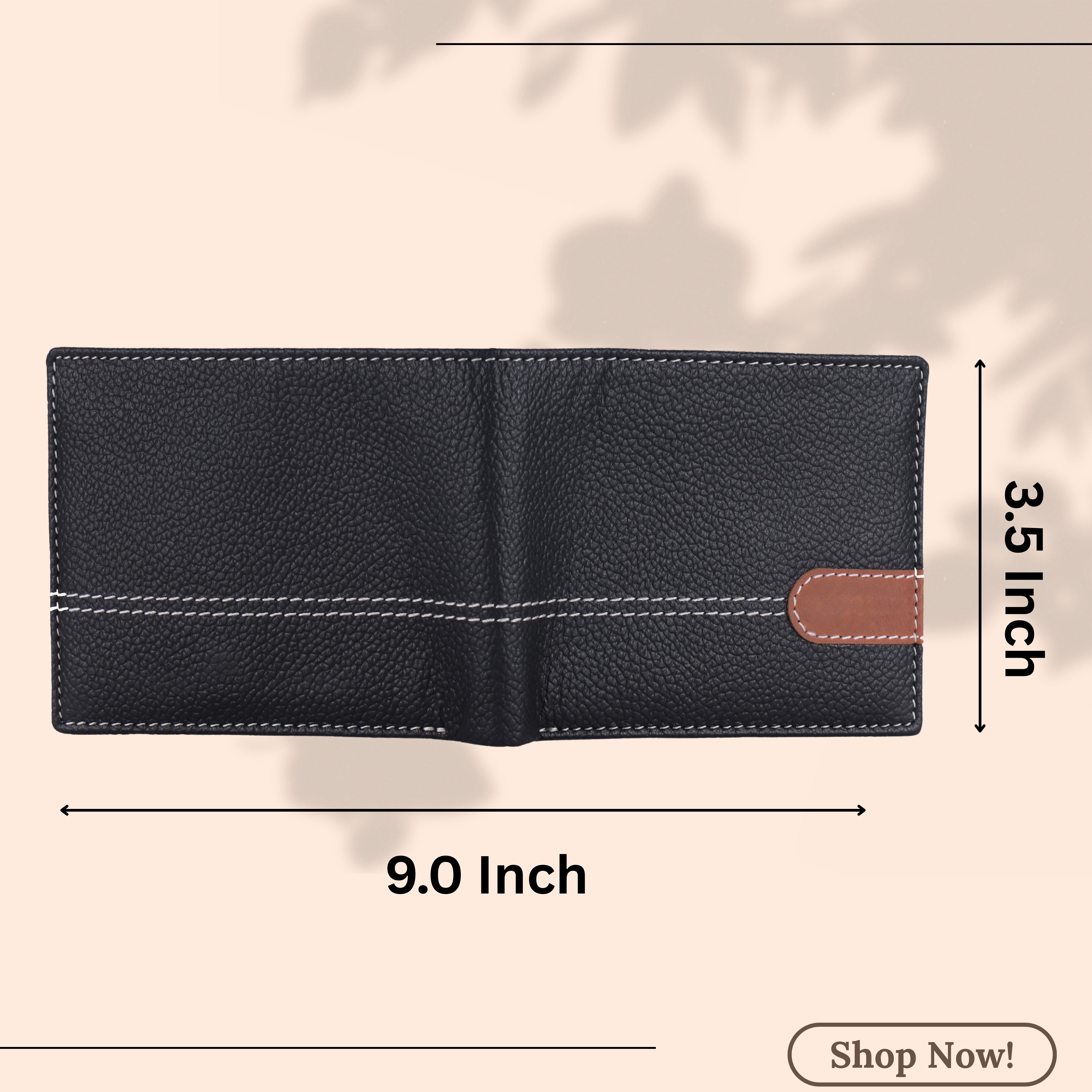 LONDON ALLEY Ash Classic Black Leather Wallet, Keyring & Pen Combo Gift Hamper for Men