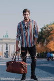 London Alley Full grain Tan Leather Duffel Bag