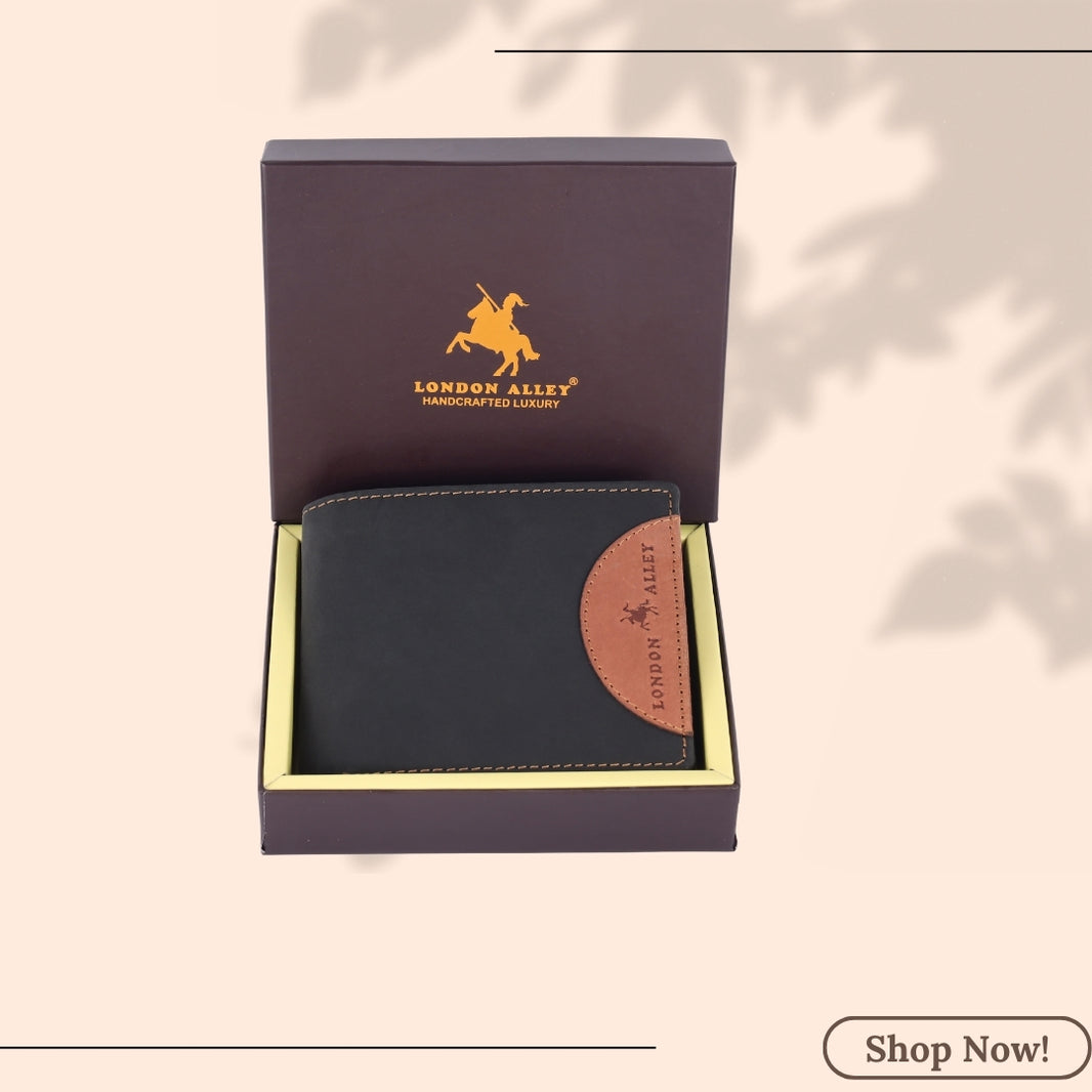 London Alley Elk RFID Wallet – Vintage Tan Leather, Slim & Secure - View #7