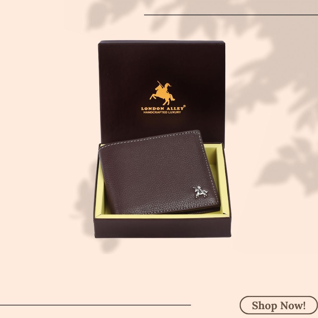 London Alley Martin Leather Wallet For Men | RFID Protected | Classic leather Wallet