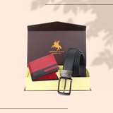 London Alley Premium Wallet & Reversible Belt Gift Set for Men