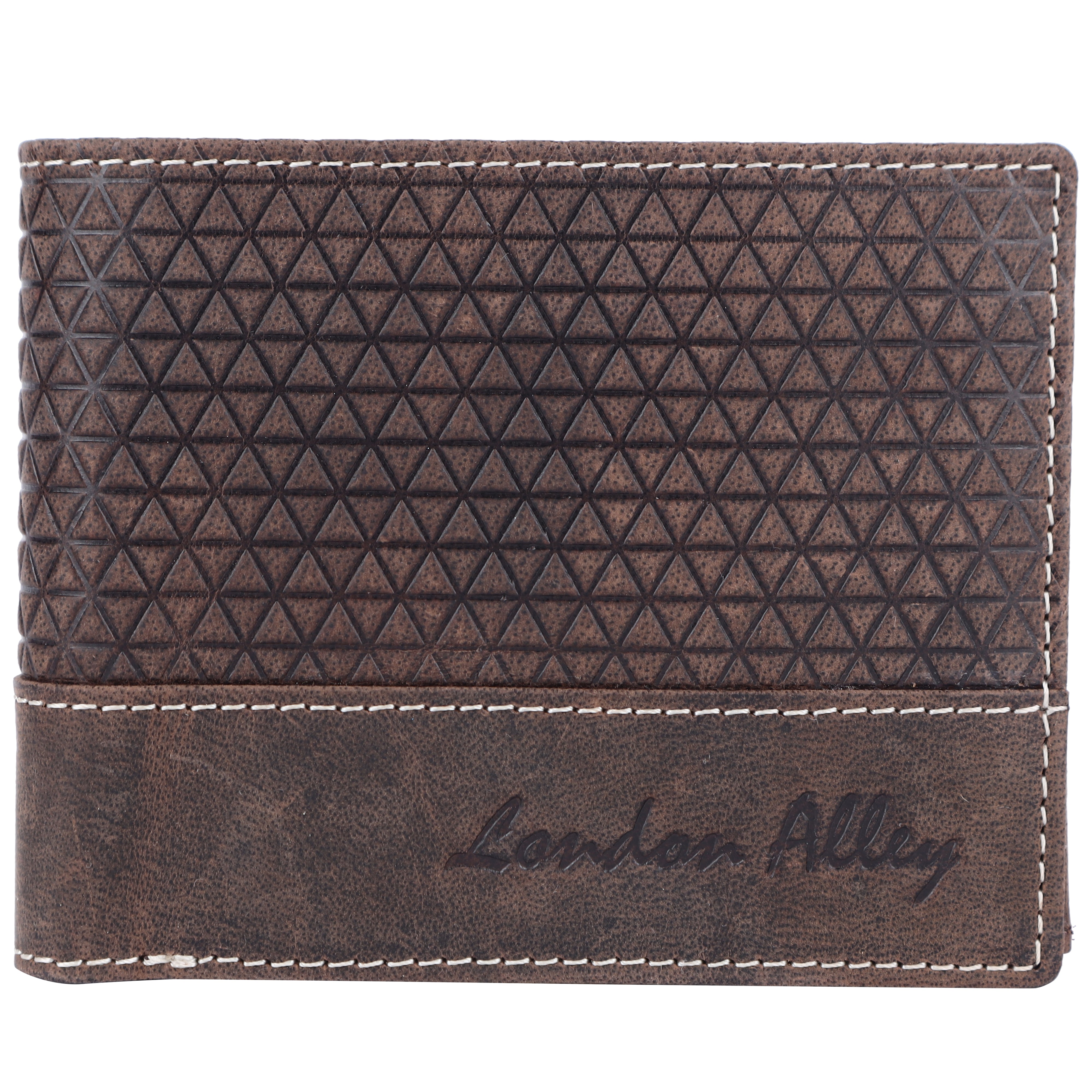 LONDON ALLEY Flex Vintage Brown RFID Blocking Men's Leather Wallet