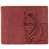 LONDON ALLEY Dave Vintage Red RFID Blocking Men's Leather Wallet