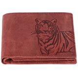 LONDON ALLEY Dave Vintage Red RFID Blocking Men's Leather Wallet