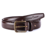 London Alley Charles brown leather belt for men's