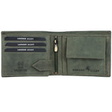 LONDON ALLEY Elk Vintage Green RFID Blocking Men's Leather Wallet