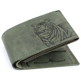 LONDON ALLEY Dave Vintage Green RFID Blocking Men's Leather Wallet