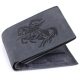 LONDON ALLEY Sparta Vintage Blue RFID Blocking Men's Leather Wallet