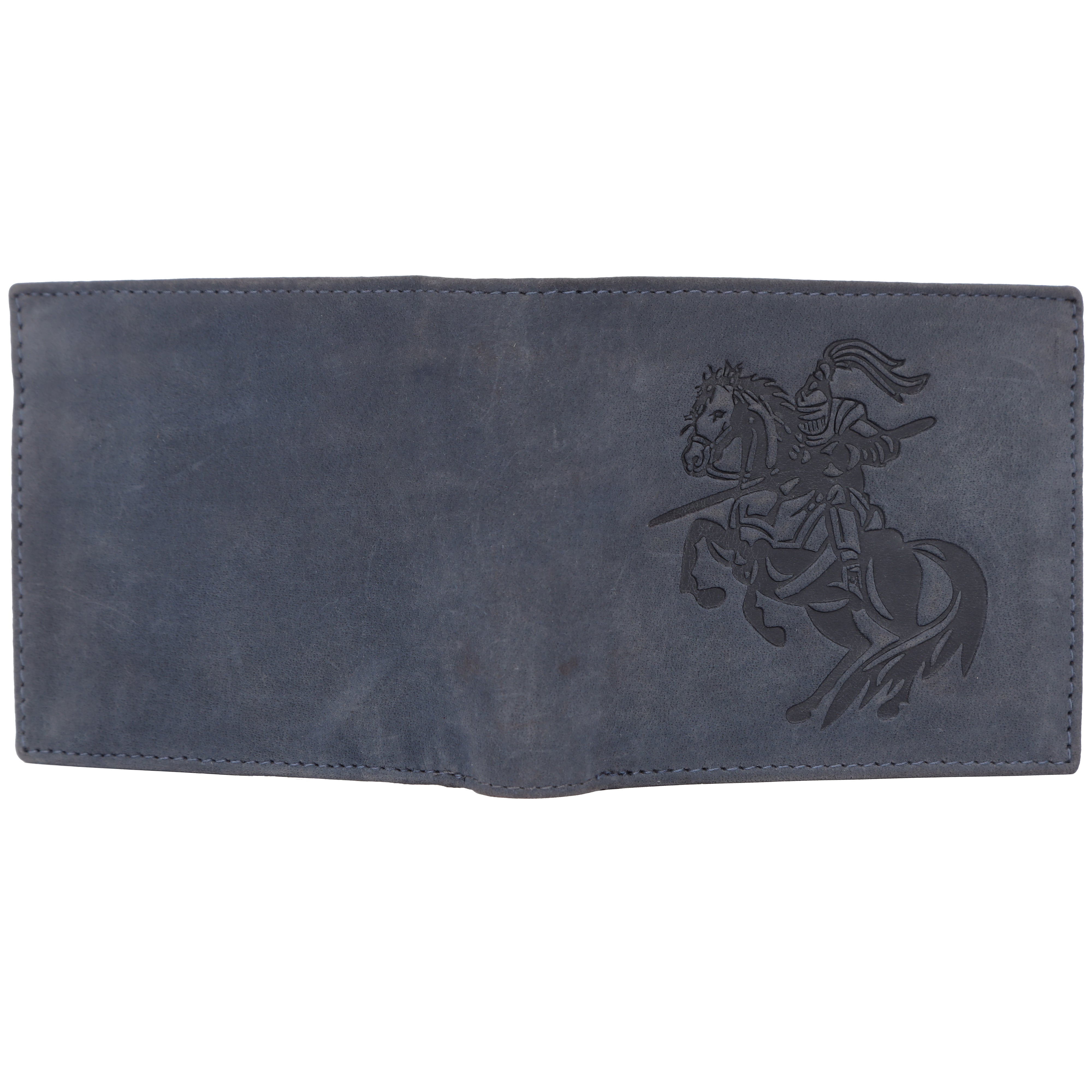 LONDON ALLEY Sparta Vintage Blue RFID Blocking Men's Leather Wallet