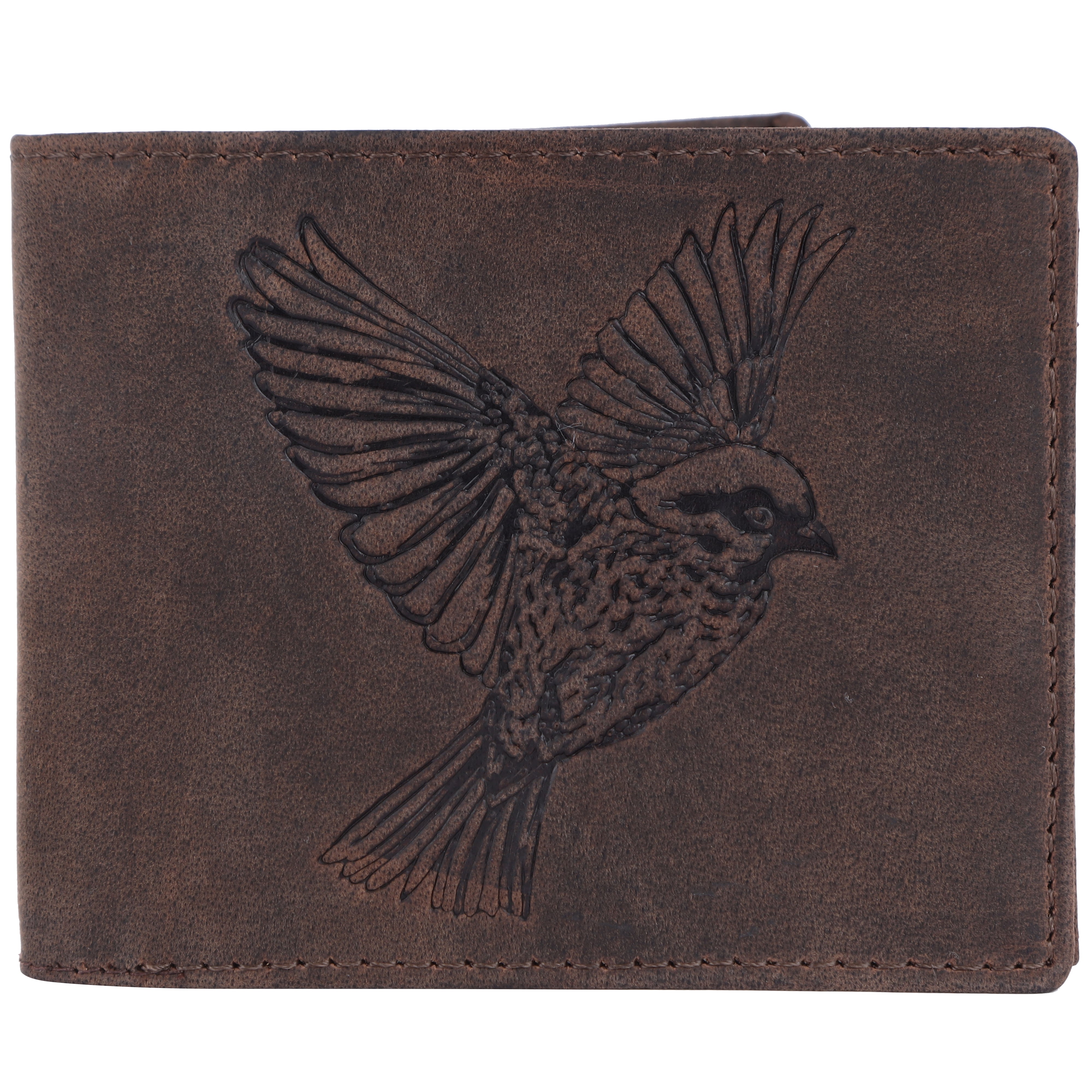 LONDON ALLEY Finch Vintage Brown RFID Blocking Men's Leather Wallet