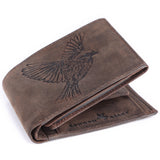 LONDON ALLEY Finch Vintage Brown RFID Blocking Men's Leather Wallet