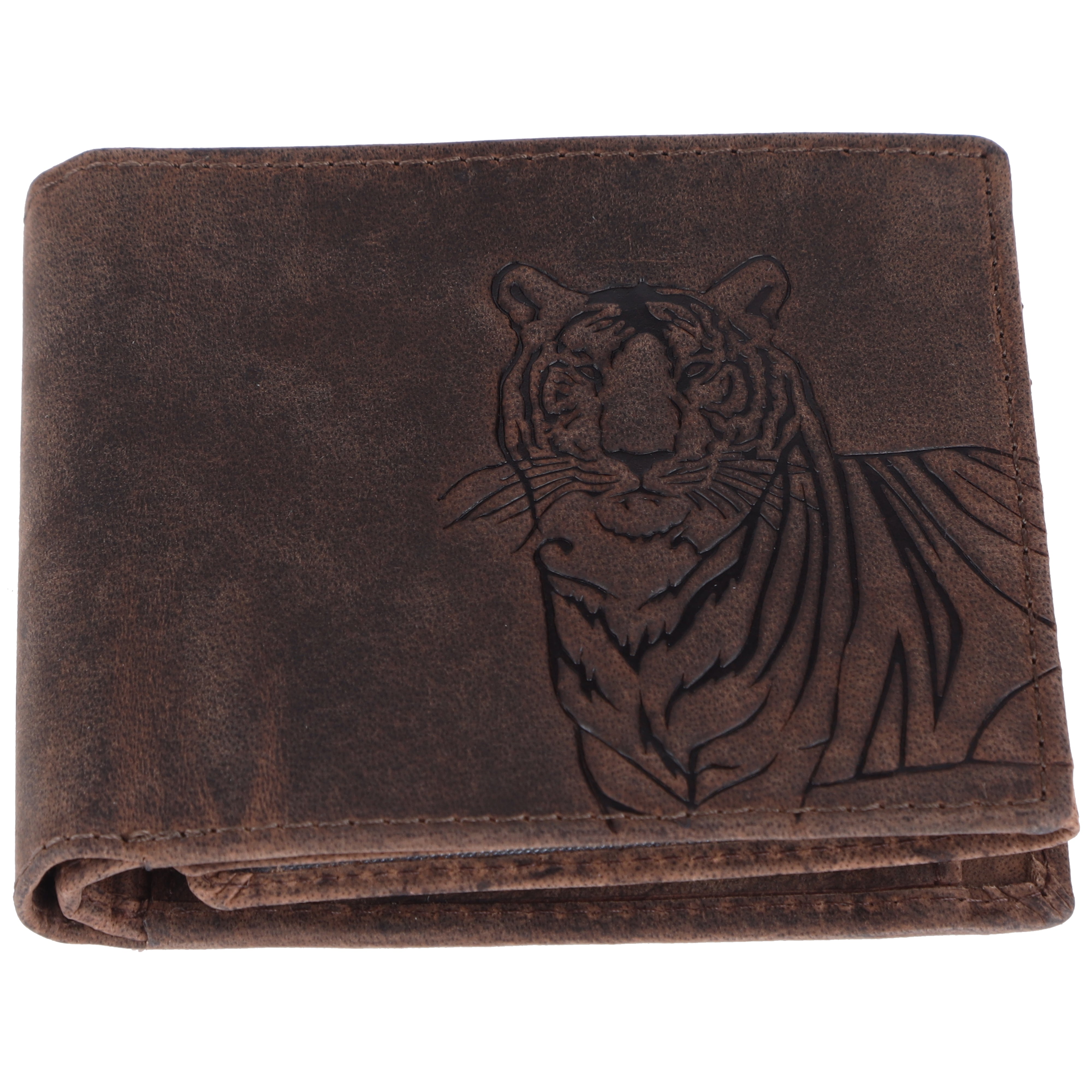 LONDON ALLEY Dave Vintage Brown RFID Blocking Men's Leather Wallet