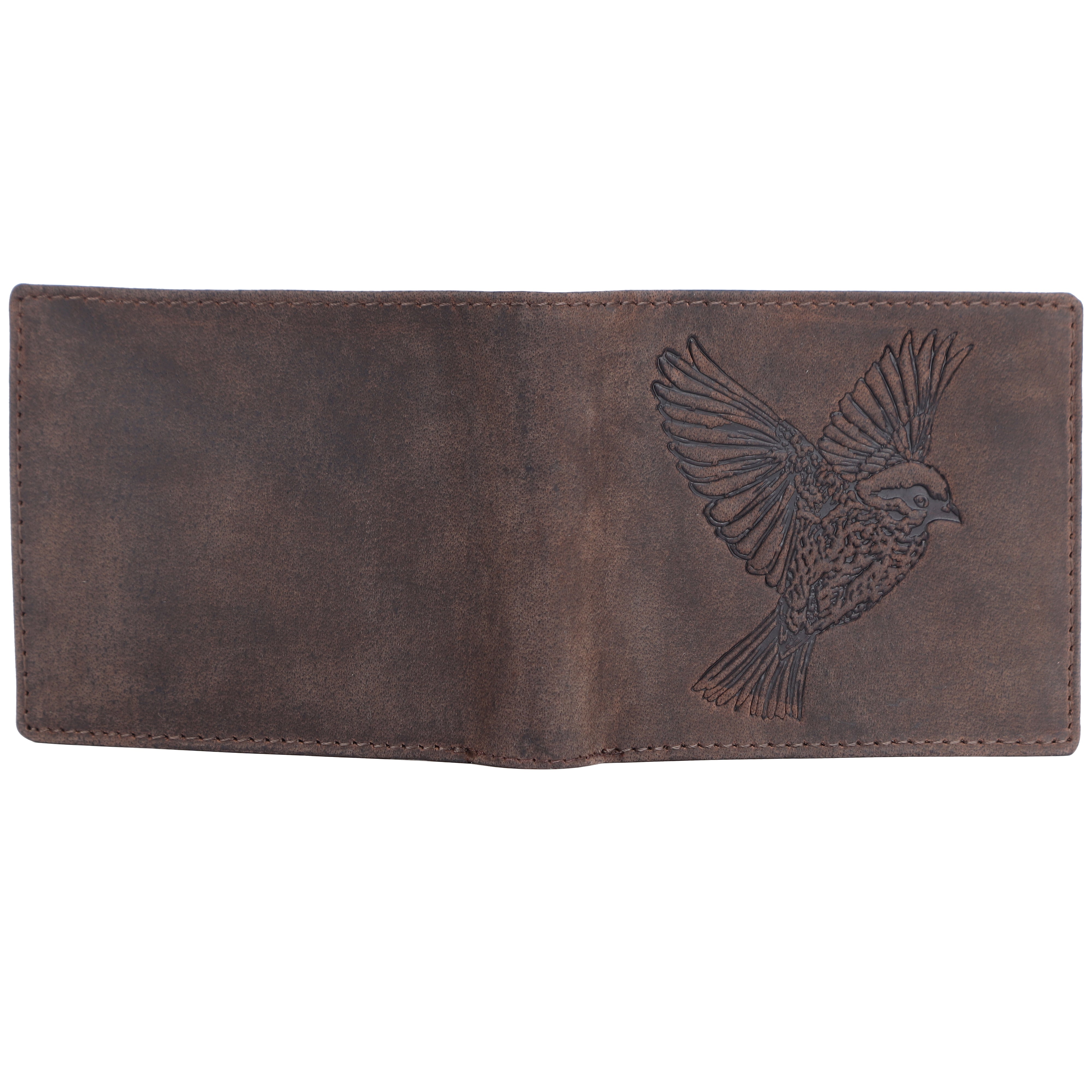 LONDON ALLEY Finch Vintage Brown RFID Blocking Men's Leather Wallet