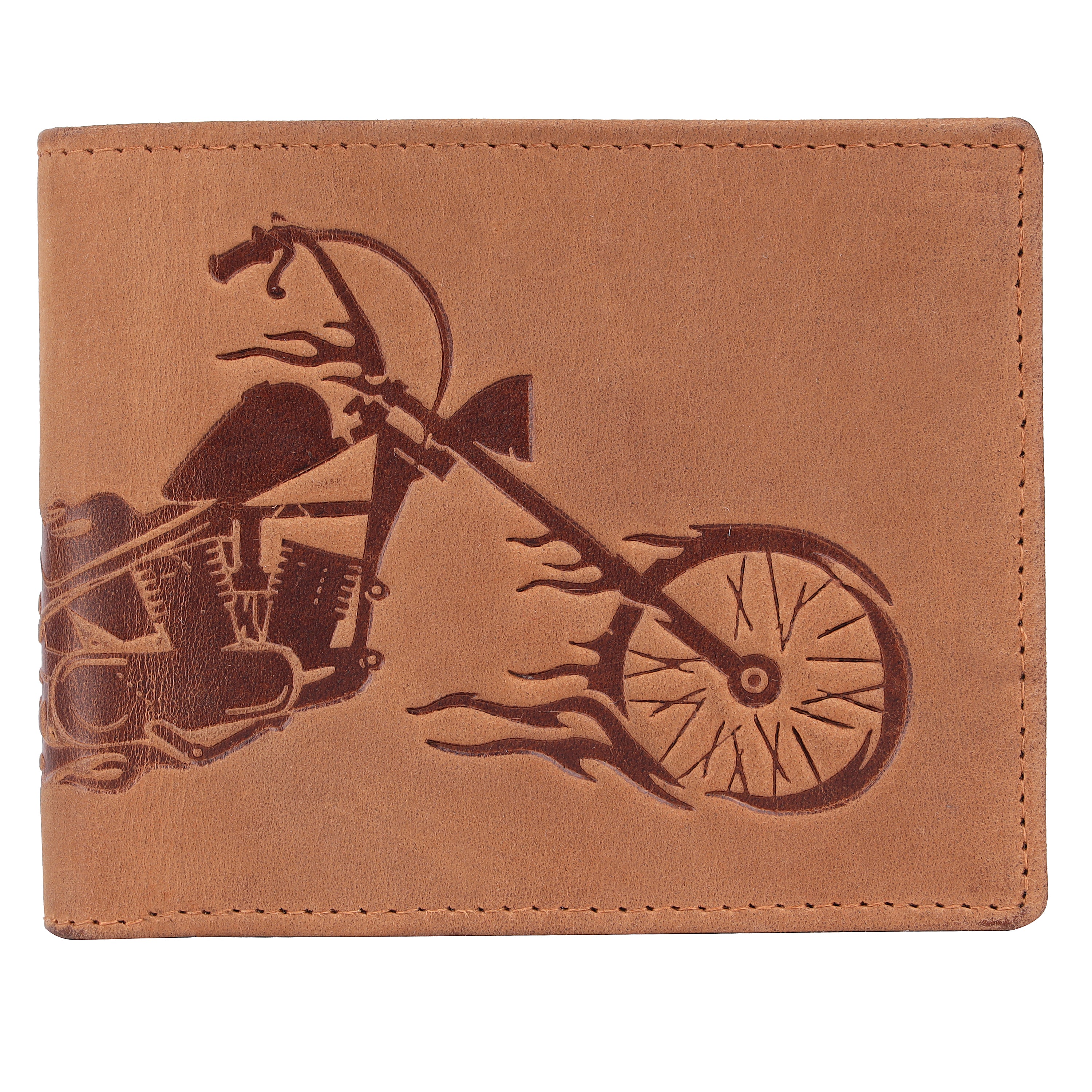 LONDON ALLEY Harley Tan Leather Men's Wallet