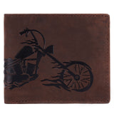 LONDON ALLEY Harley Brown Leather Men's Wallet