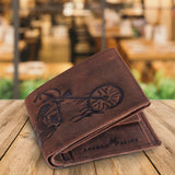 LONDON ALLEY Harley Brown Leather Men's Wallet