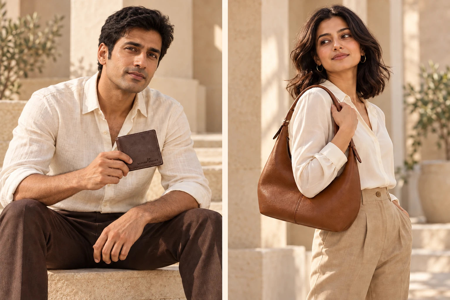 Male model with the London Alley Onex wallet