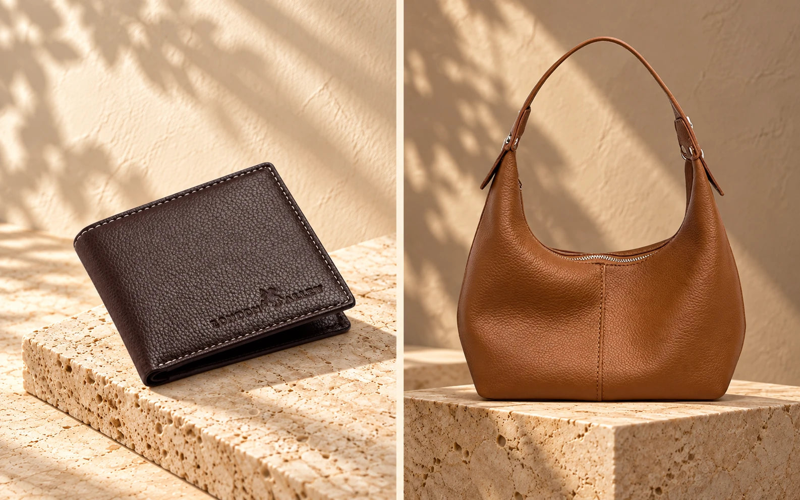London Alley brown leather shoulder bag
