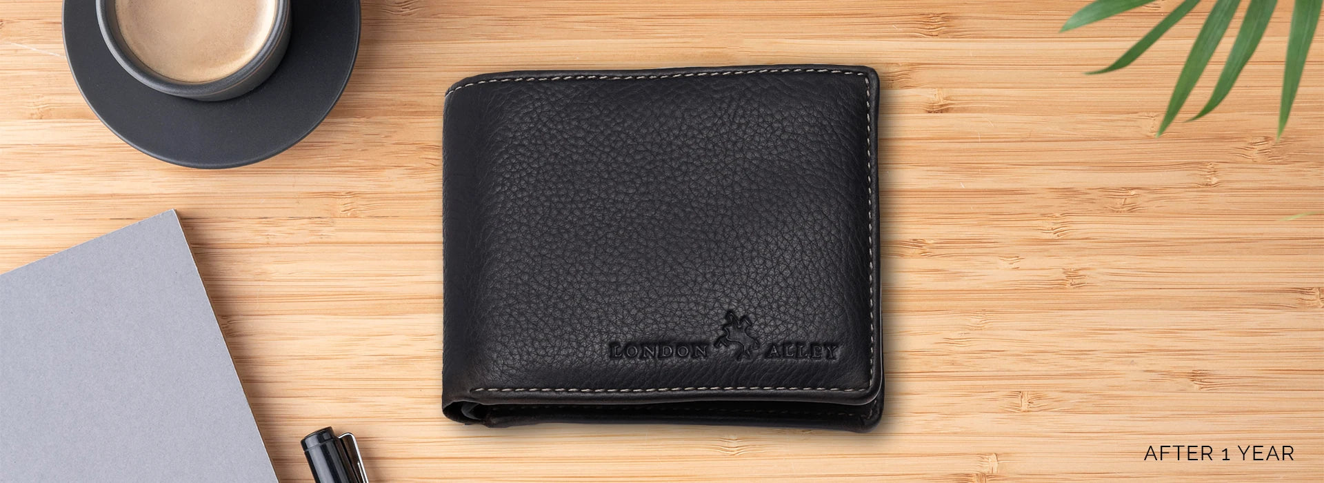 Wallet after one year, from the original store comparison